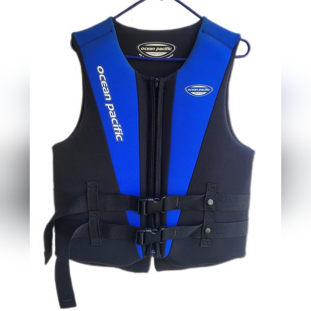 Ocean Pacific (OP) Neoprene Men’s Ski Vest – Blue/Black – Size XL - Picture 3 of 9